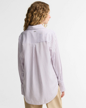 Load image into Gallery viewer, Barbour Evangeline Shirt in a classic striped pattern, shown from the back