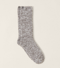 Load image into Gallery viewer, Soft and fluffy heathered crew socks with a cozy textured knit finish