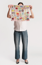 Load image into Gallery viewer, Frances Valentine NYC Silk Bandana with colorful New York City illustrated icons