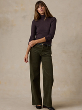 Load image into Gallery viewer, Faherty Stripe Turtleneck Wine