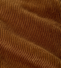 Load image into Gallery viewer, Close-up texture detail of corduroy knit fabric featuring raised parallel ridges and soft pile