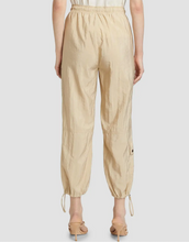 Load image into Gallery viewer, Cinq à Sept Nitsan khaki parachute pants with elastic waist and drawstring ankles