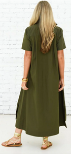 Millie Long Dress Olive