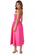 Load image into Gallery viewer, TBC Dorothy Strapless Dress Pink