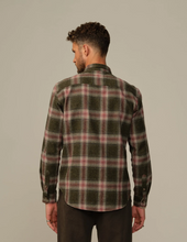 Load image into Gallery viewer, Men&#39;s Accord Flannel Shirt Wine Plaid