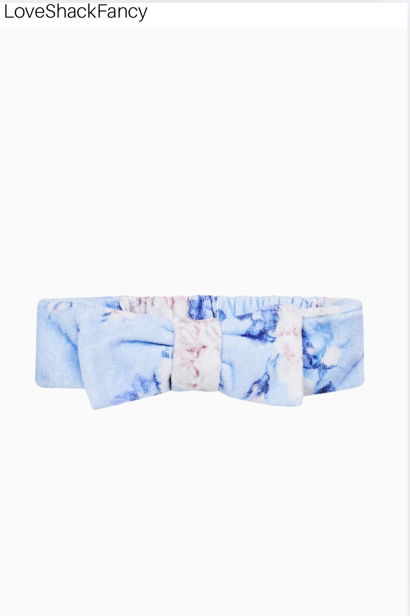 Handband with Bow Whisper Blue – The Blue Collection display picture 1