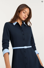 Load image into Gallery viewer, Stripe Shirting Lucilla Dress