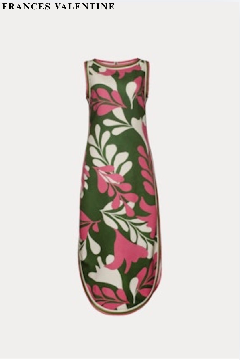 Selena Modern Palm Maxi Dress M Selena Modern Palm Maxi Dress M