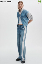 Load image into Gallery viewer, Miramar Wide Track Pant White/Gray