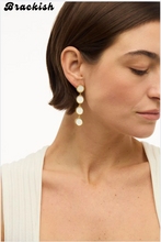 Load image into Gallery viewer, Amy Multi Bezel Drop Earring