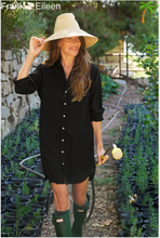 Load image into Gallery viewer, Mary Famous Denim Shirt Dress