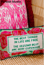 Load image into Gallery viewer, Expensive Needlepoint Pillow