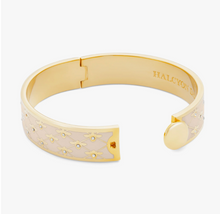 Load image into Gallery viewer, Bee Sparkle Trellis Hinged Bangle