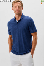 Load image into Gallery viewer, Starnes Heathered Cotton Blend Polo