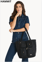 Load image into Gallery viewer, Josie Tote Black Nylon