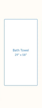 Load image into Gallery viewer, Wave Embroidered Bath Towel