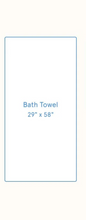 Load image into Gallery viewer, Bath Towel Scalloped Edge White