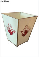 Load image into Gallery viewer, Red Coral Waste Bin