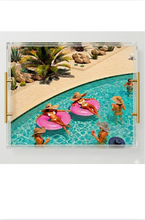 Load image into Gallery viewer, Acrylic Tray Poolside Ladies Large