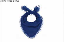 Load image into Gallery viewer, Cashmere Distressed Triangle Scarf Royal