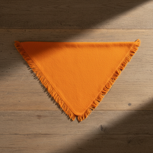 Load image into Gallery viewer, Cashmere Distressed Triangle Scarf Orange
