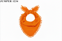 Load image into Gallery viewer, Cashmere Distressed Triangle Scarf Orange