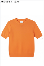 Load image into Gallery viewer, T Shirt Cashmere Sweater Orange