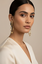 Load image into Gallery viewer, Tracy Organic Drop Earring Brown