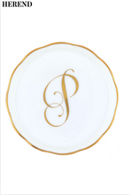 Load image into Gallery viewer, Herend Monogrammed Coaster White P