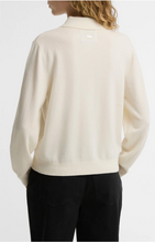 Load image into Gallery viewer, Barbour Wynn Polo Sweater with ribbed hem, long sleeves, and back logo detail