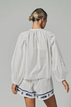 Load image into Gallery viewer, The Minka Shirt- Navy Fish