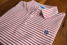 Load image into Gallery viewer, TN Tristar Stripe Polo Red/White