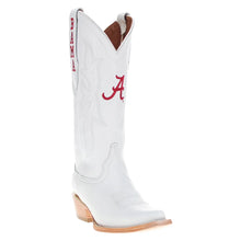 Load image into Gallery viewer, Vaccari Lainey Alabama cowgirl boots featuring embroidered Script A logo and BAMA lettering