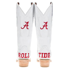 Load image into Gallery viewer, Vaccari Lainey Alabama cowgirl boots featuring embroidered script A logo and Roll Tide text