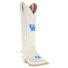 Load image into Gallery viewer, Vaccari Naomi tall western cowboy boots featuring University of Kentucky UK Wildcats embroidery