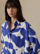Load image into Gallery viewer, Coastal Poplin Kova Shirtdress
