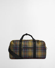 Load image into Gallery viewer, Barbour Torridon Hold Classic tartan duffle bag with black handles and shoulder strap