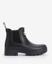 Load image into Gallery viewer, Barbour Halton Chelsea wellington boot with elastic side panels and chunky lug sole