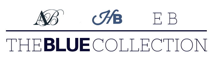 The Blue Collection - Alice Blue, Hanover Blue, and Electric Blue - The Blue Collection Logo 
