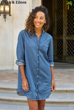 Load image into Gallery viewer, Mary Ruffle Collar Shirtdress