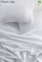 Load image into Gallery viewer, European Linen Sheet Set Queen White