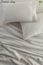 Load image into Gallery viewer, European Linen Sheet Set Queen Natural