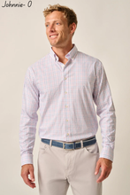 Load image into Gallery viewer, Performance Button Down Tattersall Pink