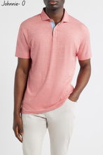 Load image into Gallery viewer, Starnes Heathered Cotton Blend Polo