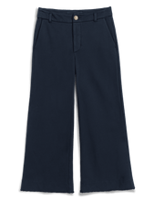 Load image into Gallery viewer, Frank and Eileen crop wide-leg trouser sweatpant with button waist and front pockets