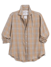 Load image into Gallery viewer, Frank &amp; Eileen relaxed button-up shirt with chest pocket and rolled sleeves on black background