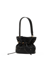 Load image into Gallery viewer, Hammitt Gianna small leather bucket bag with drawstring closure and single top handle