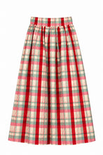 Load image into Gallery viewer, Frances Valentine Plaid Ball Skirt with gathered waist and full midi-length silhouette
