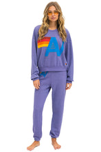 Load image into Gallery viewer, Aviator Nation Stitched Relaxed Pullover Lavender