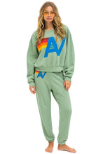 Load image into Gallery viewer, Aviator Nation Stitched Relaxed Pullover in Sage